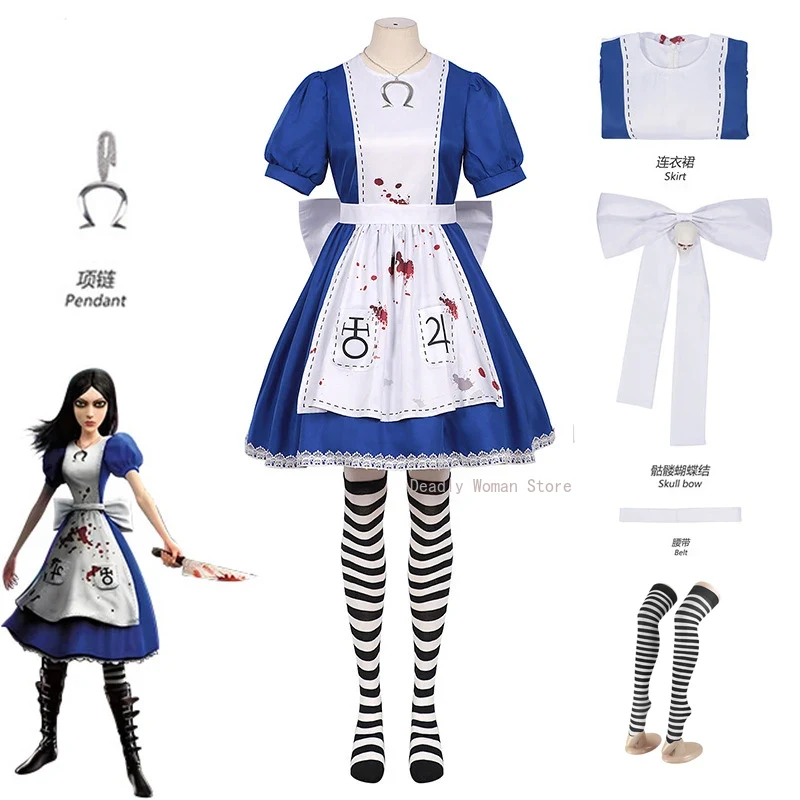 Xl Women'S Fashion - In Stock XS-XL Alice Madness Returns