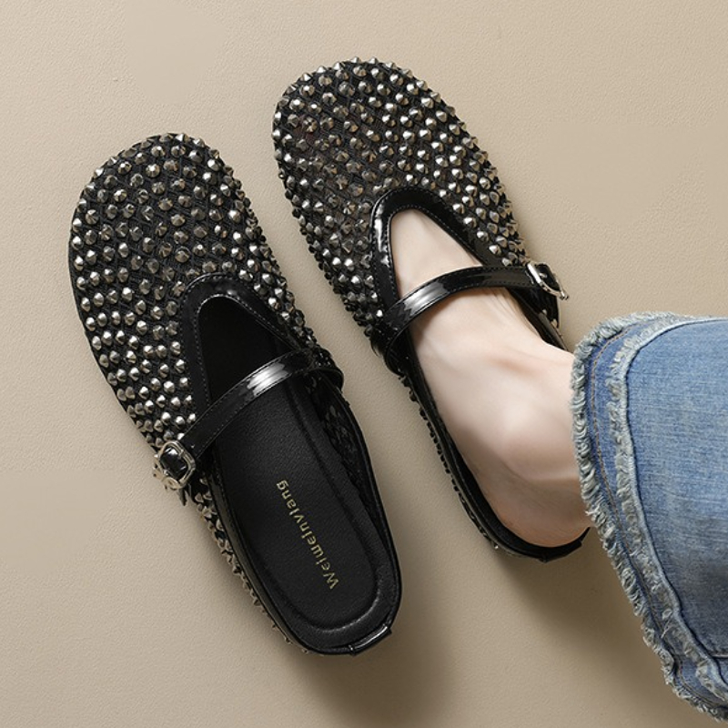 Women Fashion Designers - Mesh Rhinestone Brand Slippers Women Summer