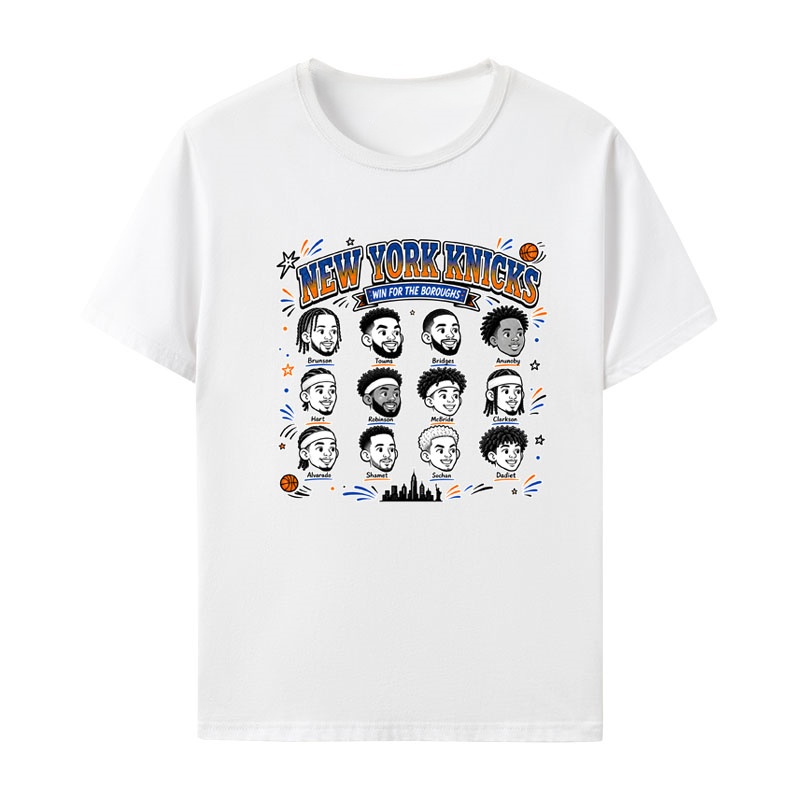 Women'S Fashion York - New York Knicks Lineup T-shirt Men