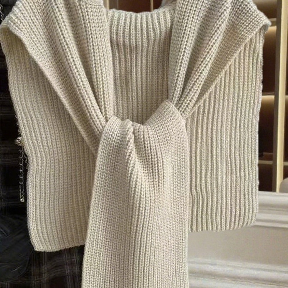 Women'S Fashion Poncho - Scarf Oversized Knit Cape Shawl Warm