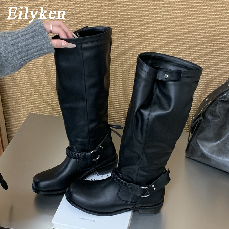 Winter Fashion Women Boots - Eilyken 2027 Autumn Winter Design Weave