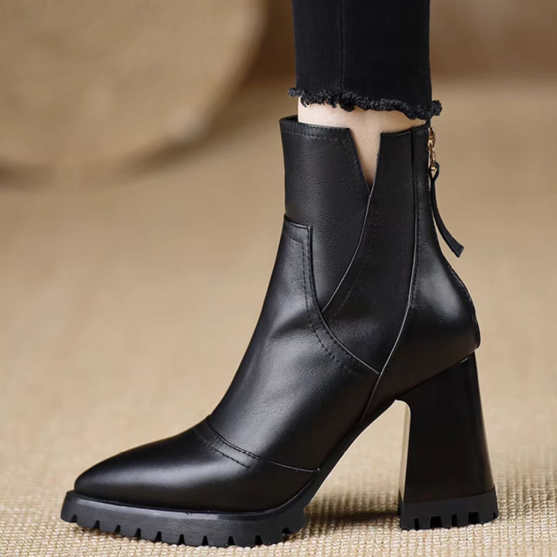Oulylan Thick High-heeled Wome - Winter Fashion Women Boots recension och pris