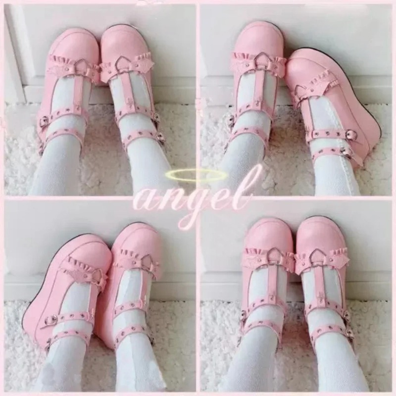New Sweet Heart Buckle Wedges  - Women Fashion Store recension och pris