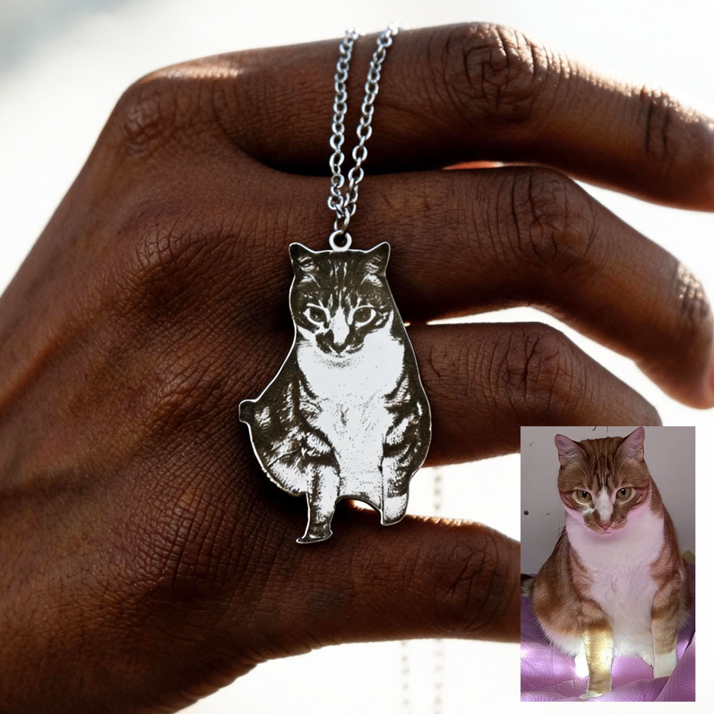 Custom Engrave Pet Photo Neckl - Xl Women'S Fashion recension och pris