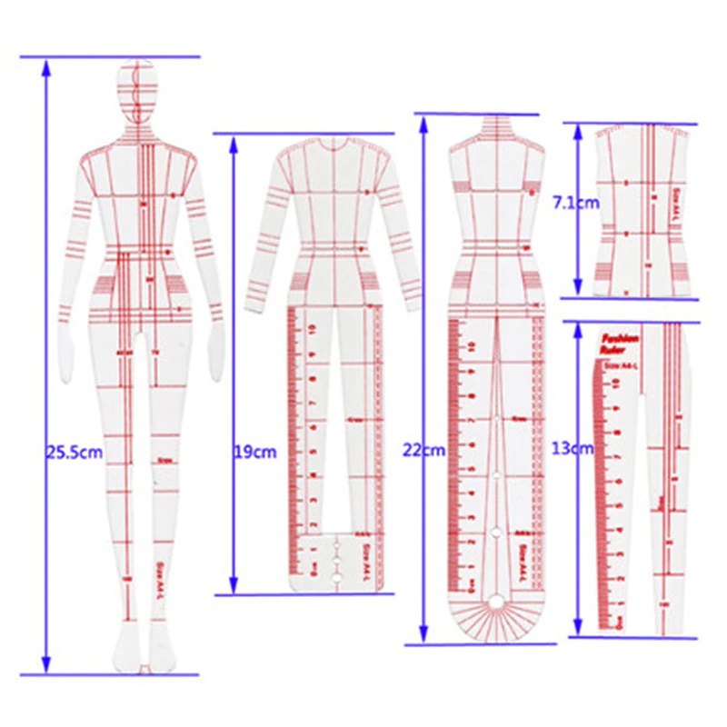 1 Set Women Fashion Drawing Ru - Women Fashion Figure Template recension och pris