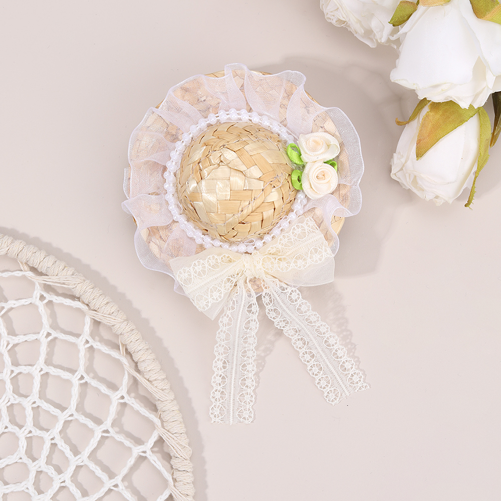 New Mini Straw Hat Hair Clip S - Straw Hat Summer recension och pris