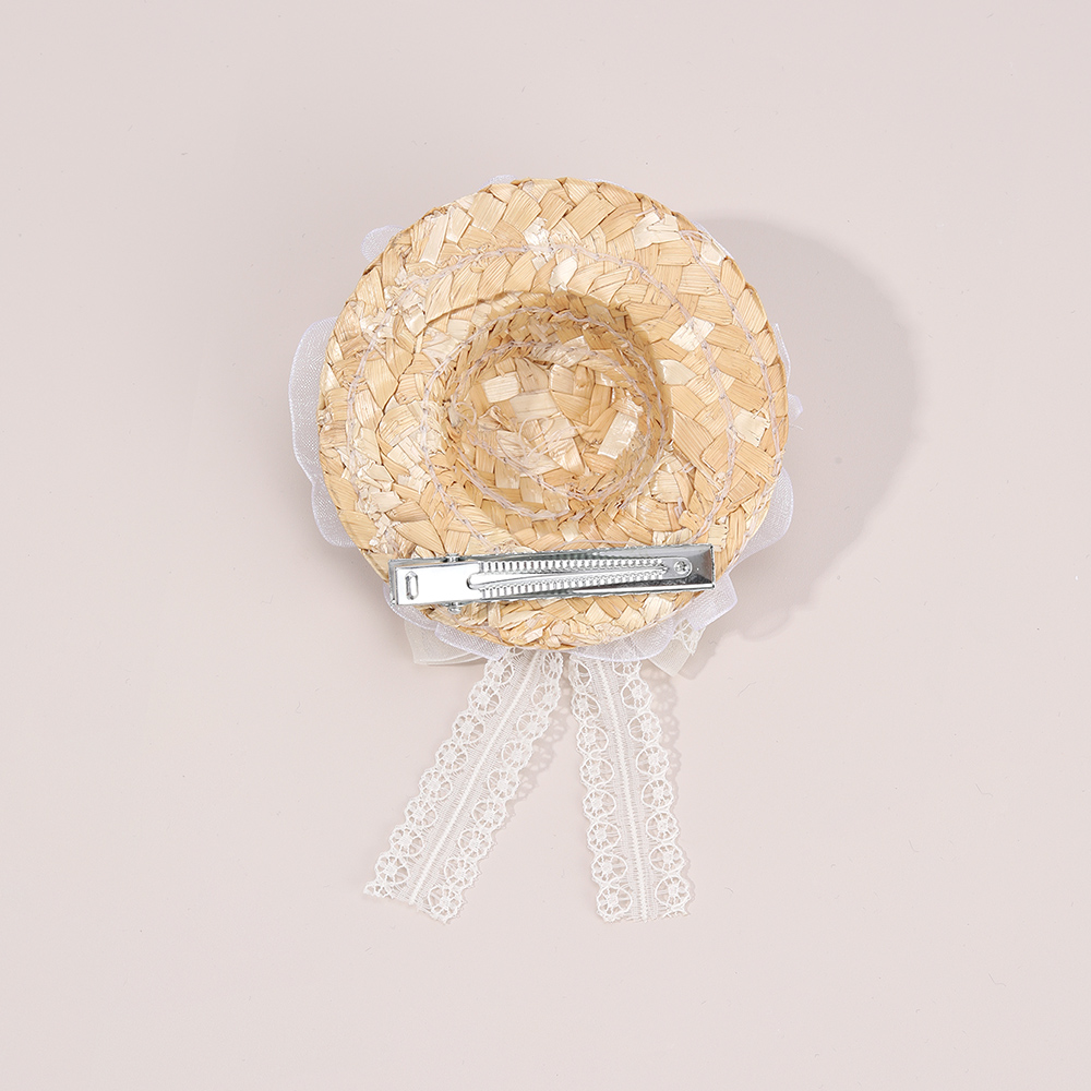 New Mini Straw Hat Hair Clip S - Straw Hat Summer recension och pris