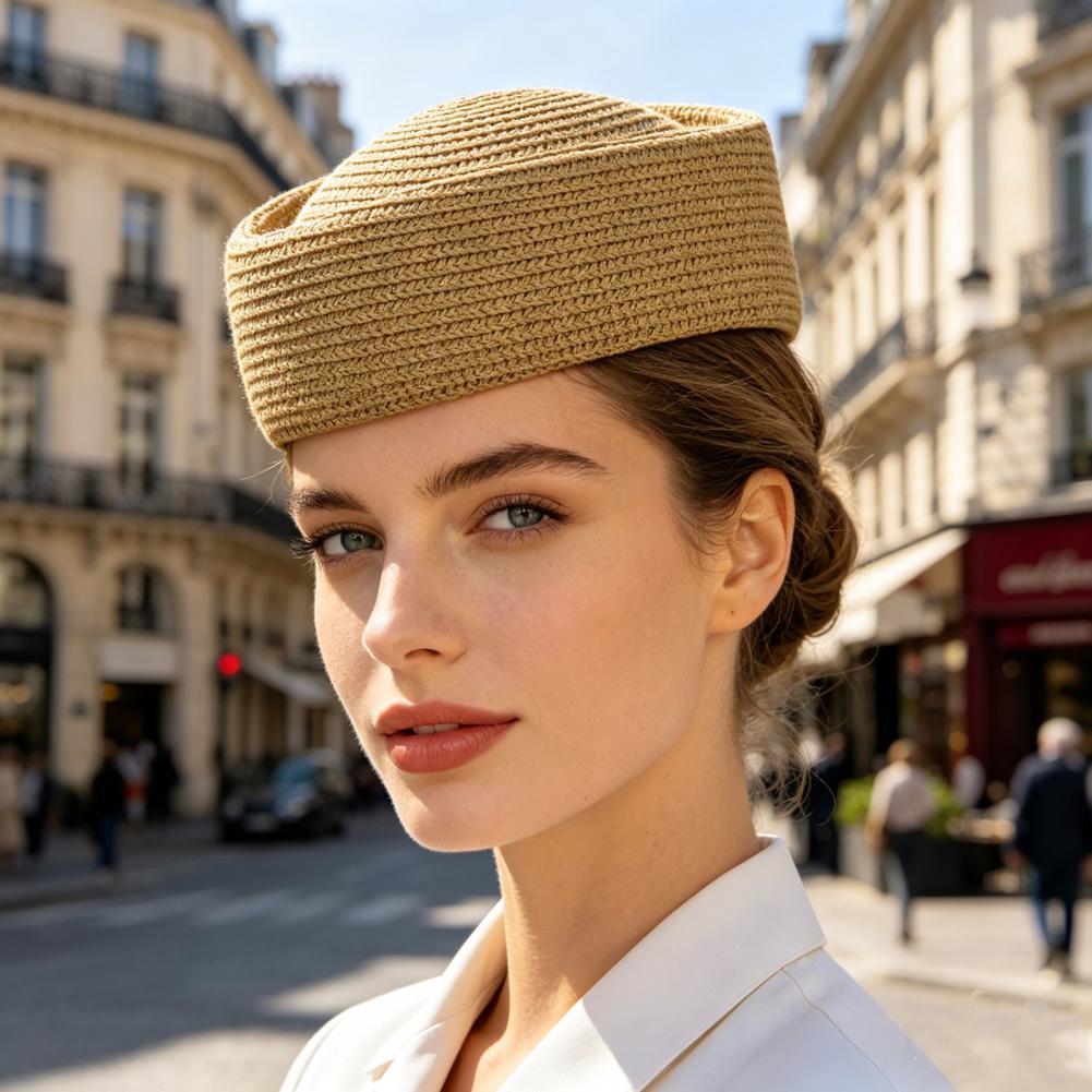 Beret Hat UV Protection Summer - Straw Hat Summer recension och pris