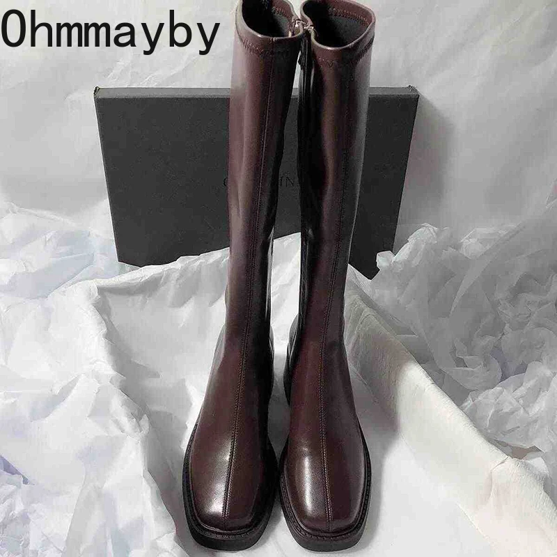 Vintage Thick Heel Women Knee  - Winter Fashion Women Boots recension och pris