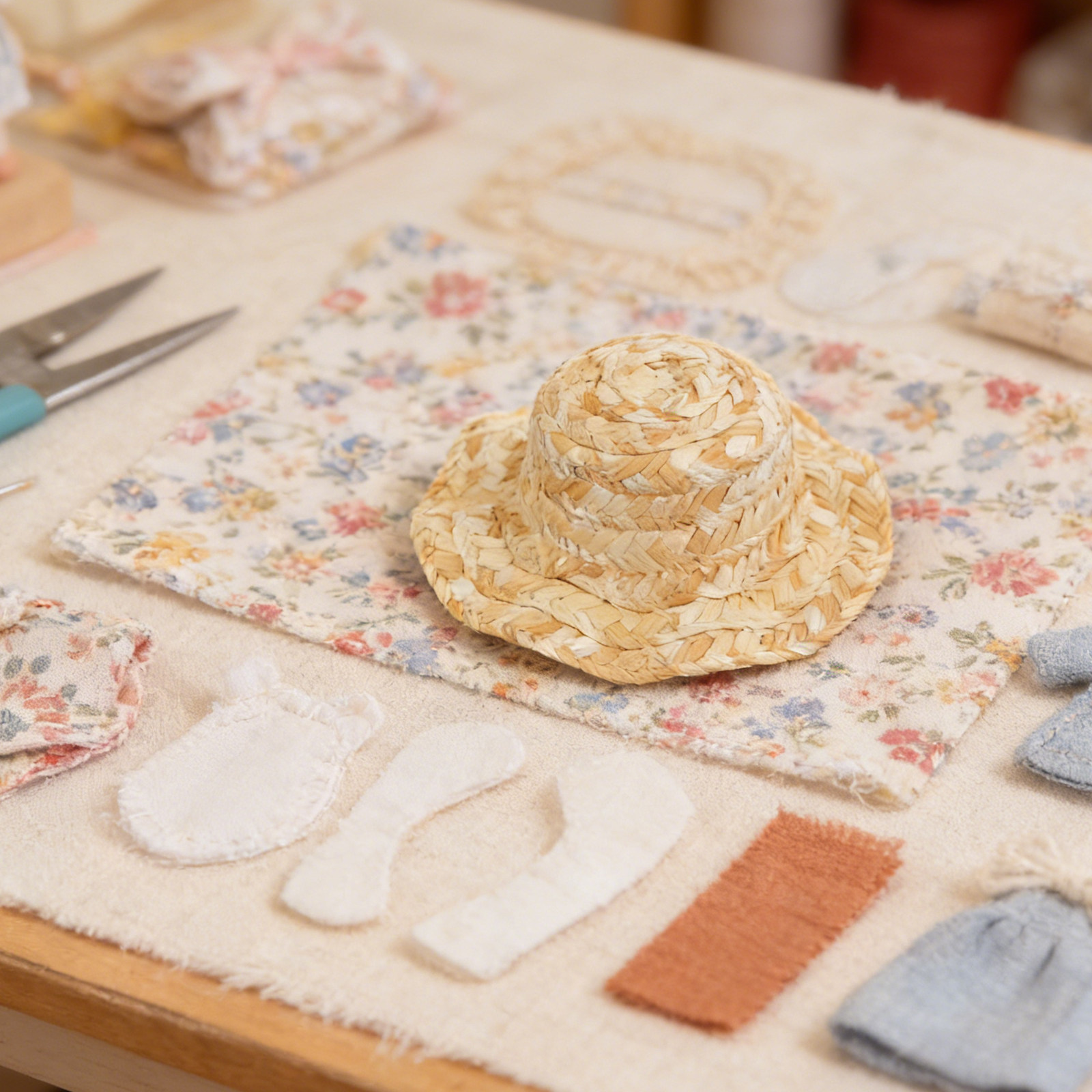 4Pcs Handwoven Mini Straw Hats - Straw Hat Summer recension och pris