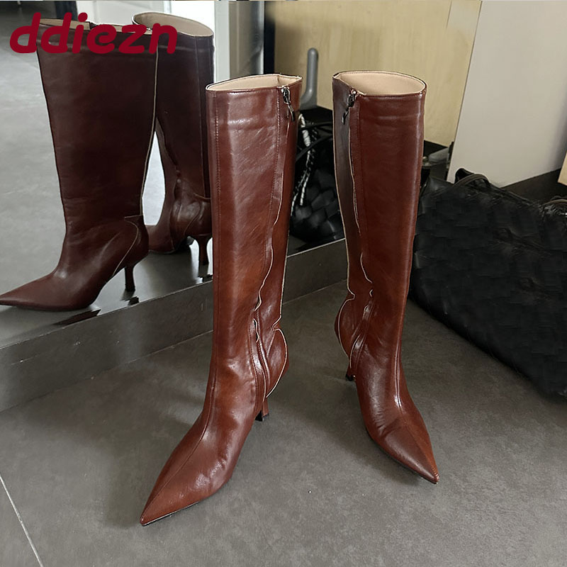 Fashion Pointed Toe Ladies Kne - Winter Fashion Women Boots recension och pris