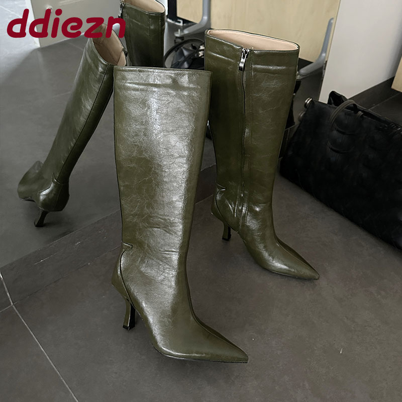 Fashion Pointed Toe Ladies Kne - Winter Fashion Women Boots recension och pris
