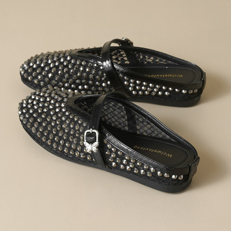 Mesh Rhinestone Brand Slippers - Women Fashion Designers recension och pris