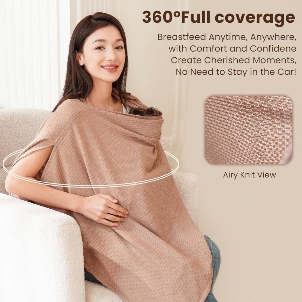 NEW Soft Nursing Cover for Bre - Women'S Fashion Poncho recension och pris