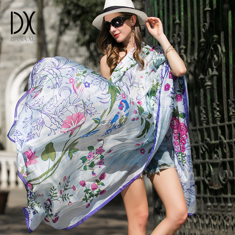DANA XU 100% Silk Head Scarves - Women'S Fashion Poncho recension och pris