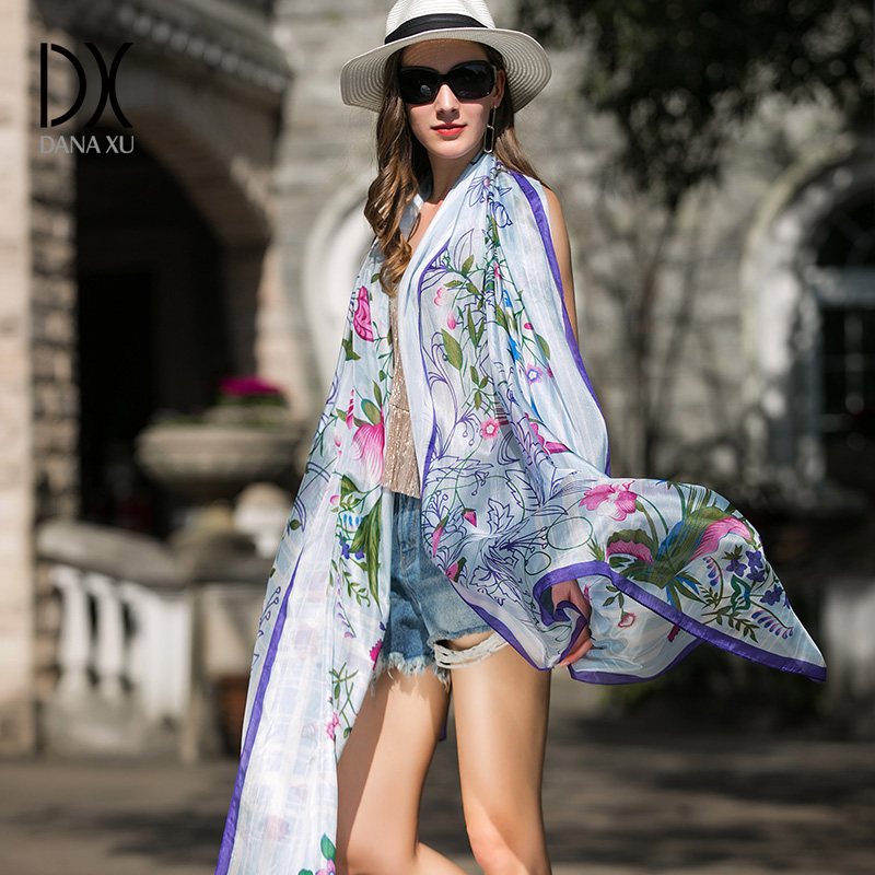 DANA XU 100% Silk Head Scarves - Women'S Fashion Poncho recension och pris