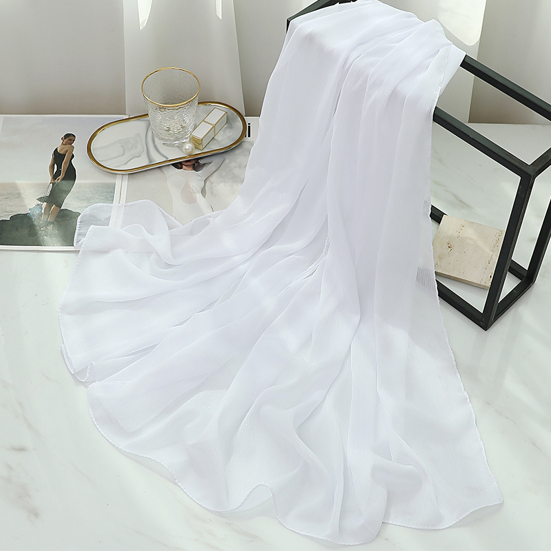 Women Thin Silk Scarf Solid So - Women'S Fashion Poncho recension och pris