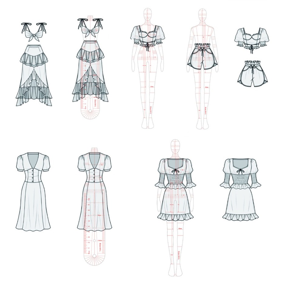 Women Fashion Drawing Ruler Fi - Women Fashion Figure Template recension och pris