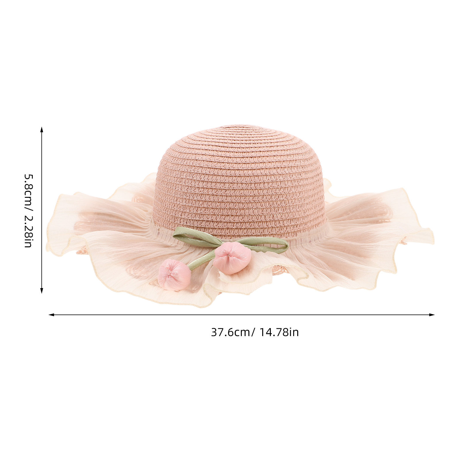 Girl Summer Straw Sun Hat Adju - Straw Hat Summer recension och pris