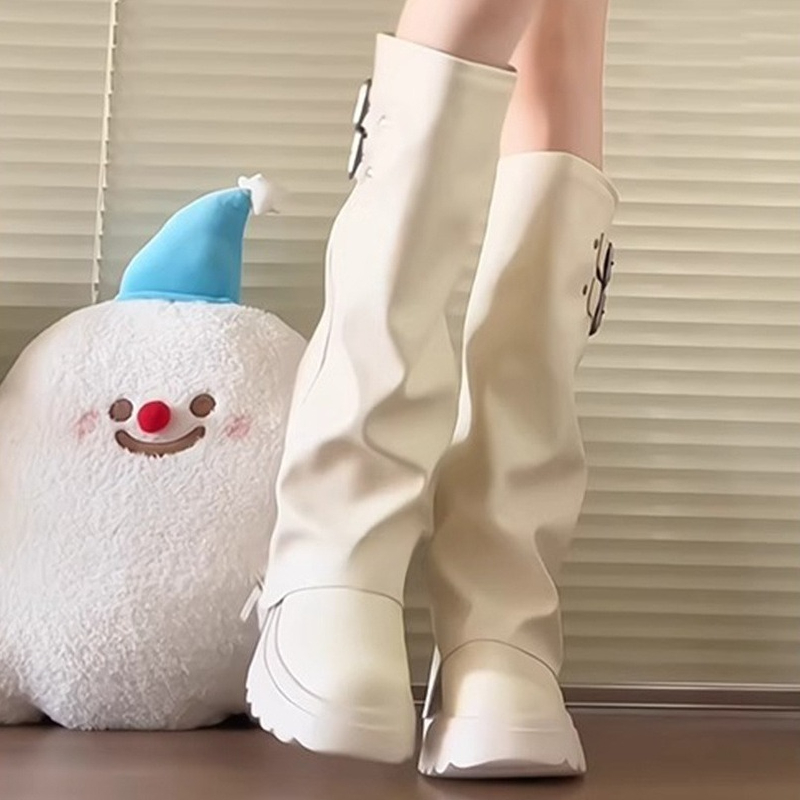 Punk Style Splicing Thick Bott - Winter Fashion Women Boots recension och pris