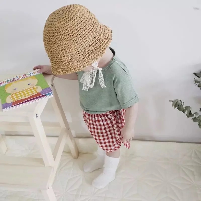 Summer Korean Baby Boy Girl St - Straw Hat Summer recension och pris
