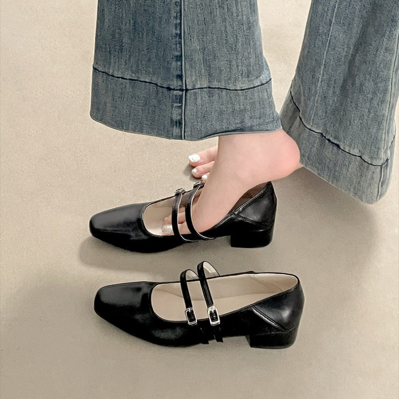 Square Toe Low Heel Women Silv - Women'S Fashion Belts recension och pris