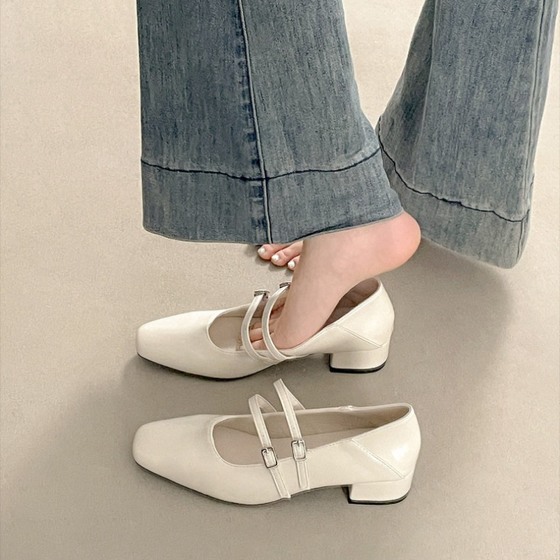 Square Toe Low Heel Women Silv - Women'S Fashion Belts recension och pris