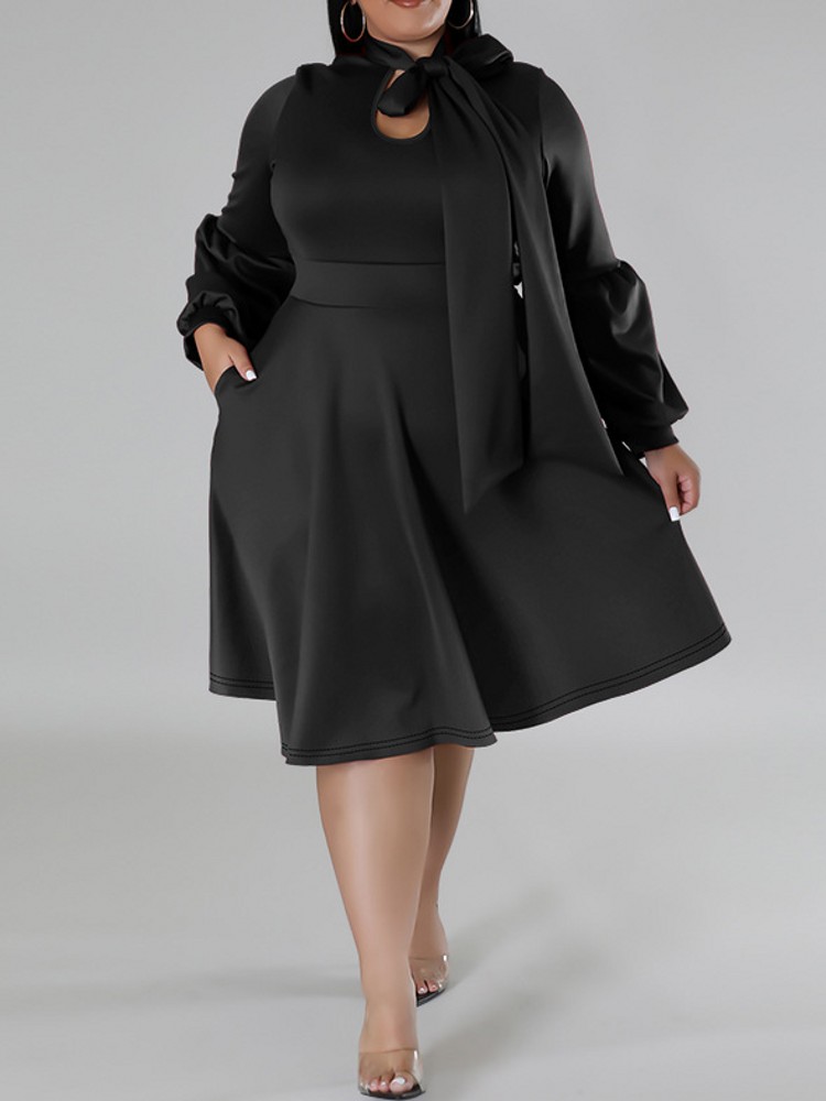 XL-5XL Plus Size Elegant Midi  - Xl Women'S Fashion recension och pris