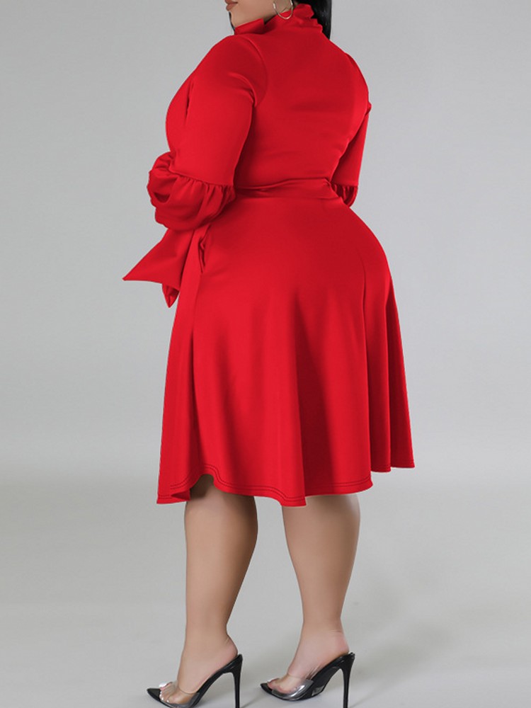 XL-5XL Plus Size Elegant Midi  - Xl Women'S Fashion recension och pris