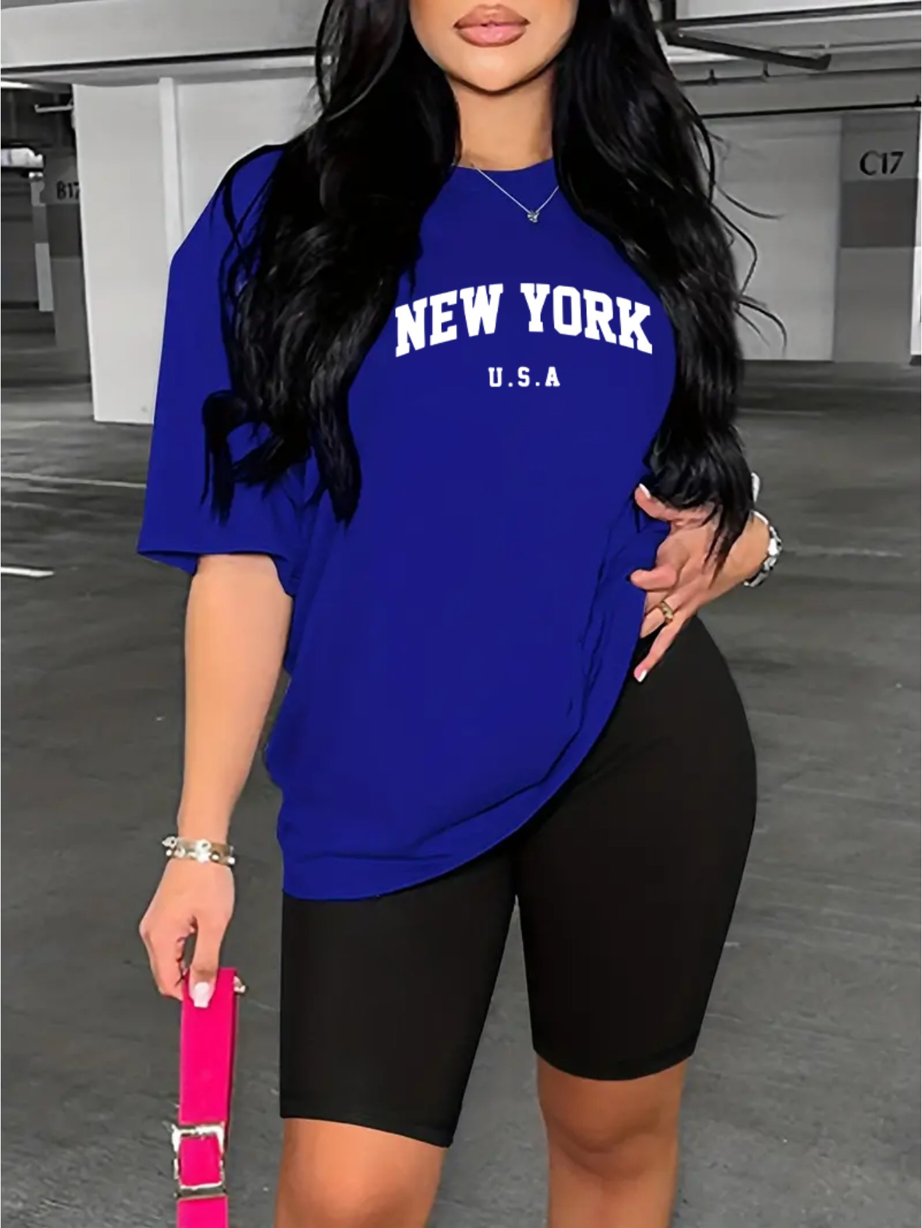 New York Usa Printing Tshirt S - Women'S Fashion York recension och pris