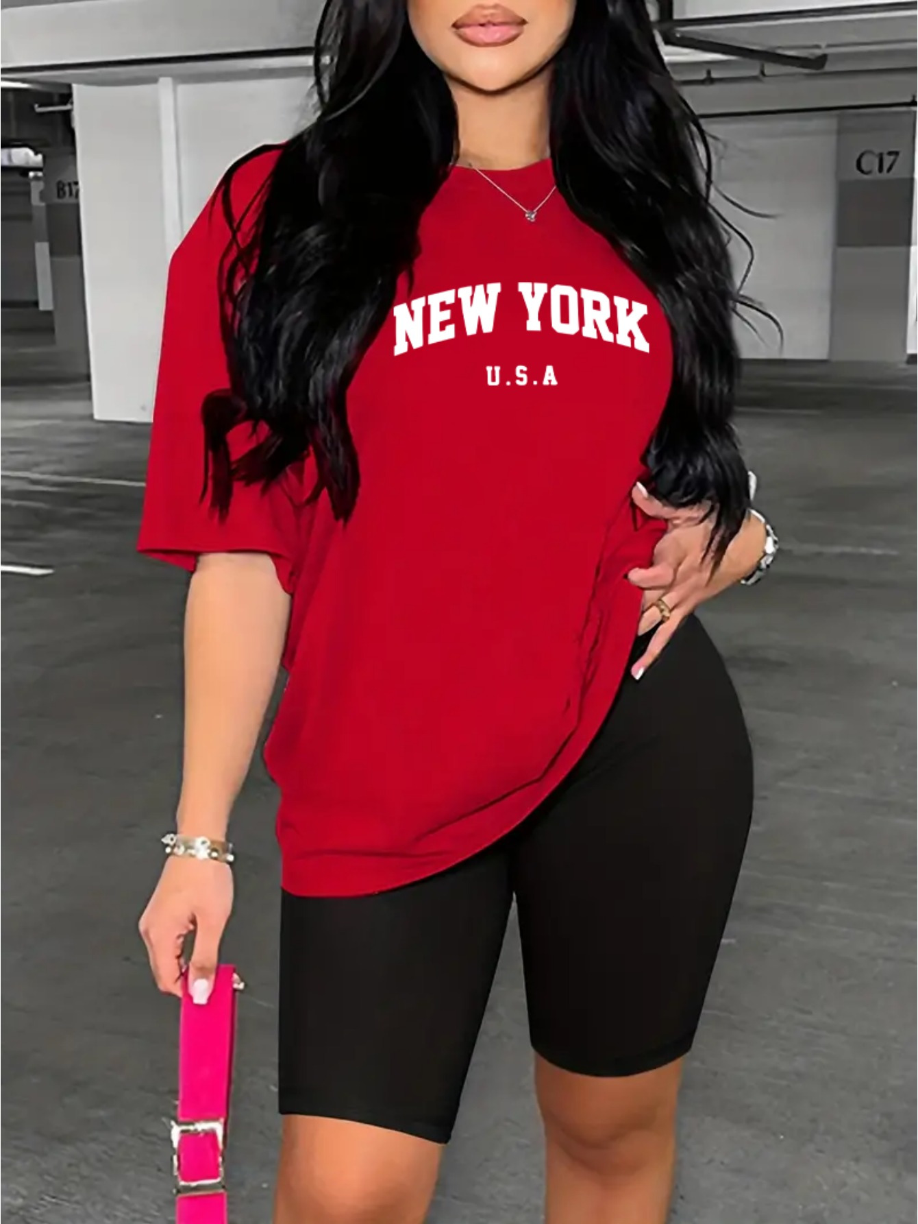 New York Usa Printing Tshirt S - Women'S Fashion York recension och pris