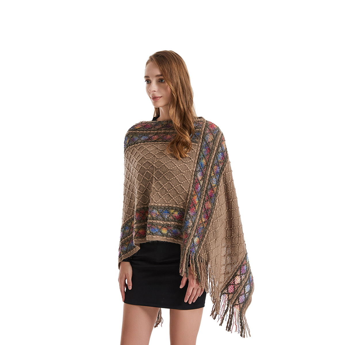 Women Spring Autumn Poncho Uni - Women'S Fashion Poncho recension och pris