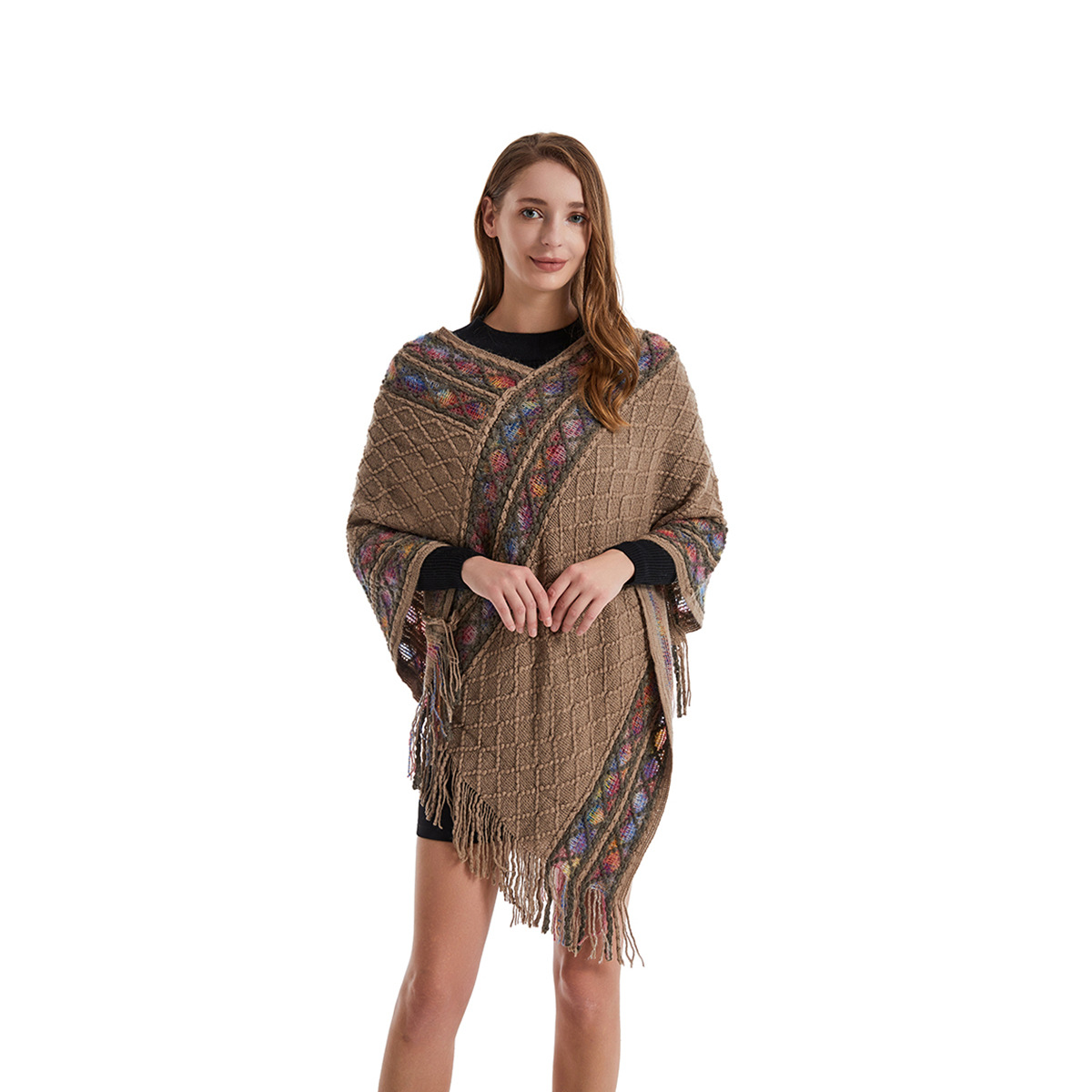 Women Spring Autumn Poncho Uni - Women'S Fashion Poncho recension och pris