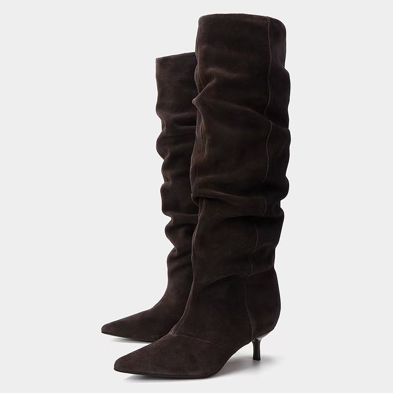 Liyke Runway Fashion Pleated S - Winter Fashion Women Boots recension och pris