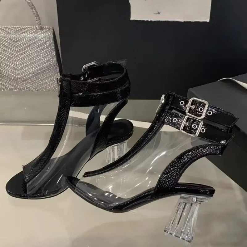 Crystal Heel Zip Sandals Summe - Women'S Fashion Belts recension och pris